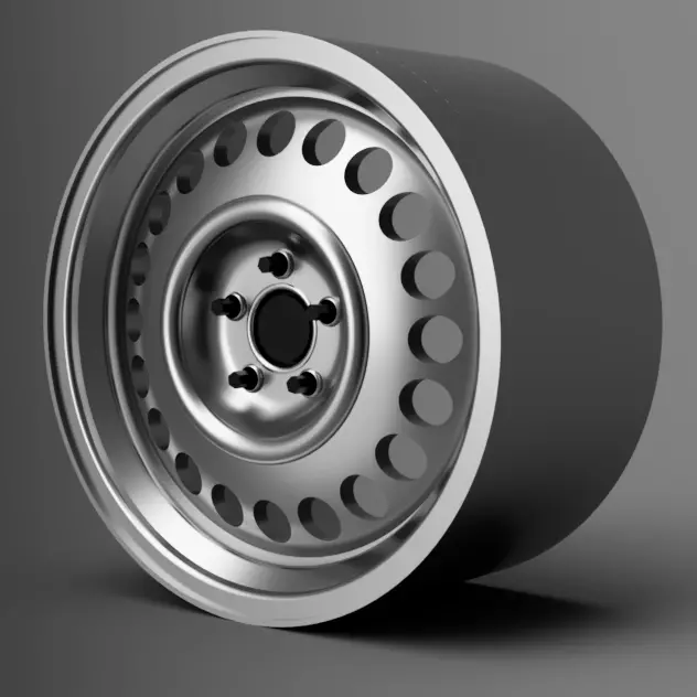 1 24  Scale 17 INCH BANDED STEELIES WITH NANKANG NS2 STYLE TIRES 3D print model_0