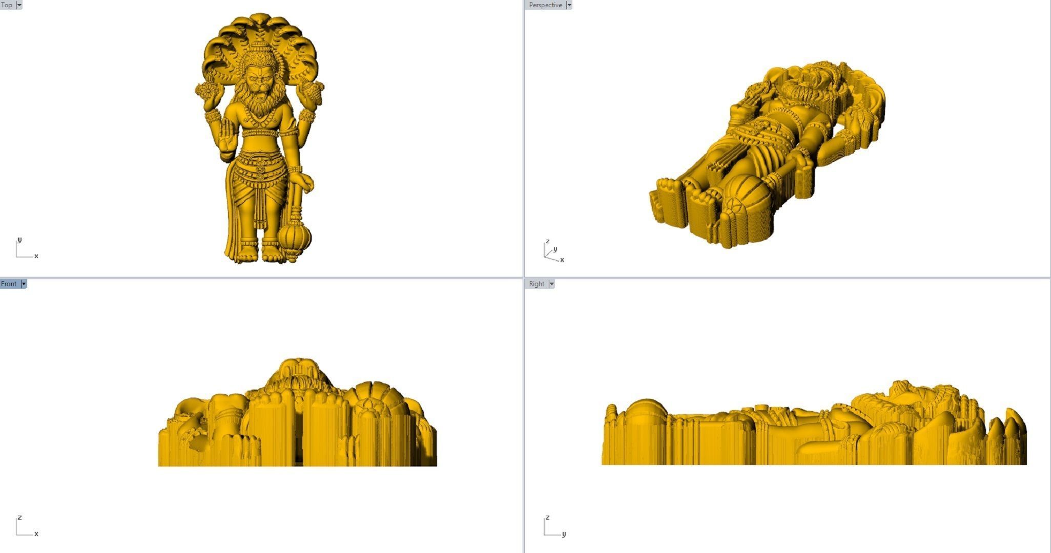 NARASHIMHA PENDENT 3D print model_4