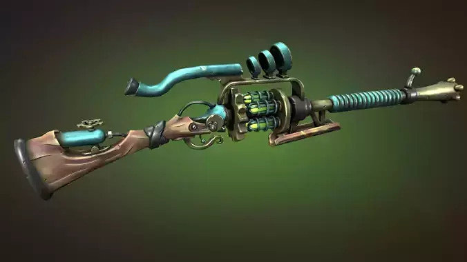 Steampunk sniper rifle