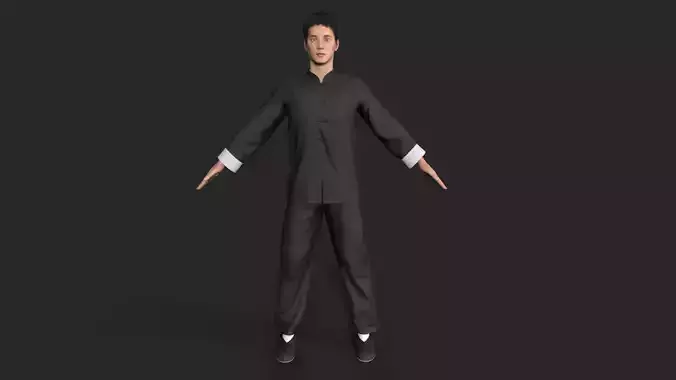 man Character Low-poly 3D model