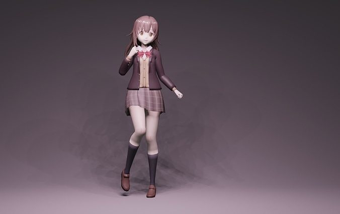 Anime Character - SMB Sayu 3D model