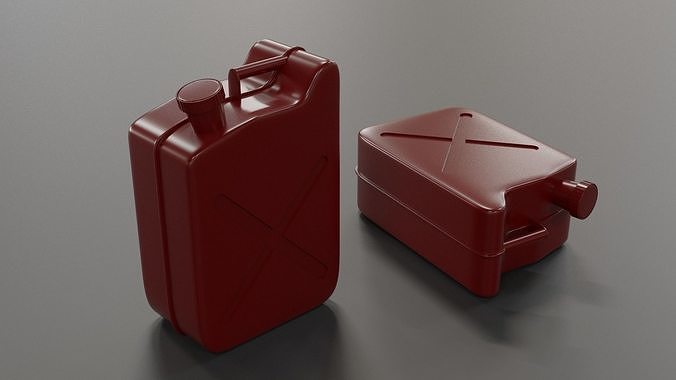 Red Jerry Can Free 3D model