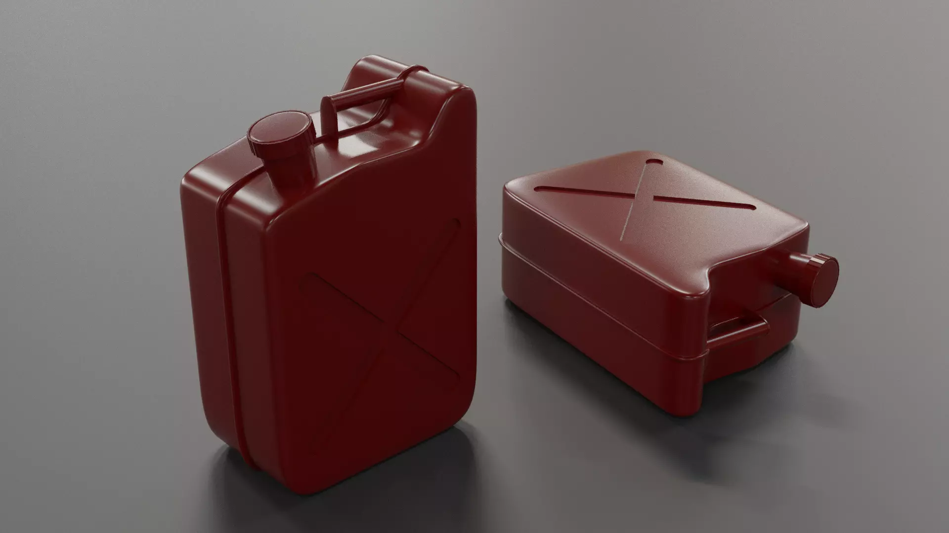 Red Jerry Can Free 3D model