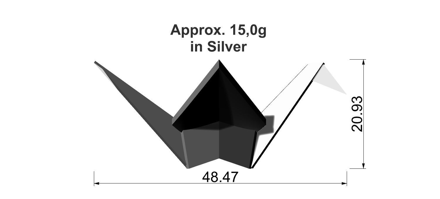 Tsuru Origami 3D print model_3