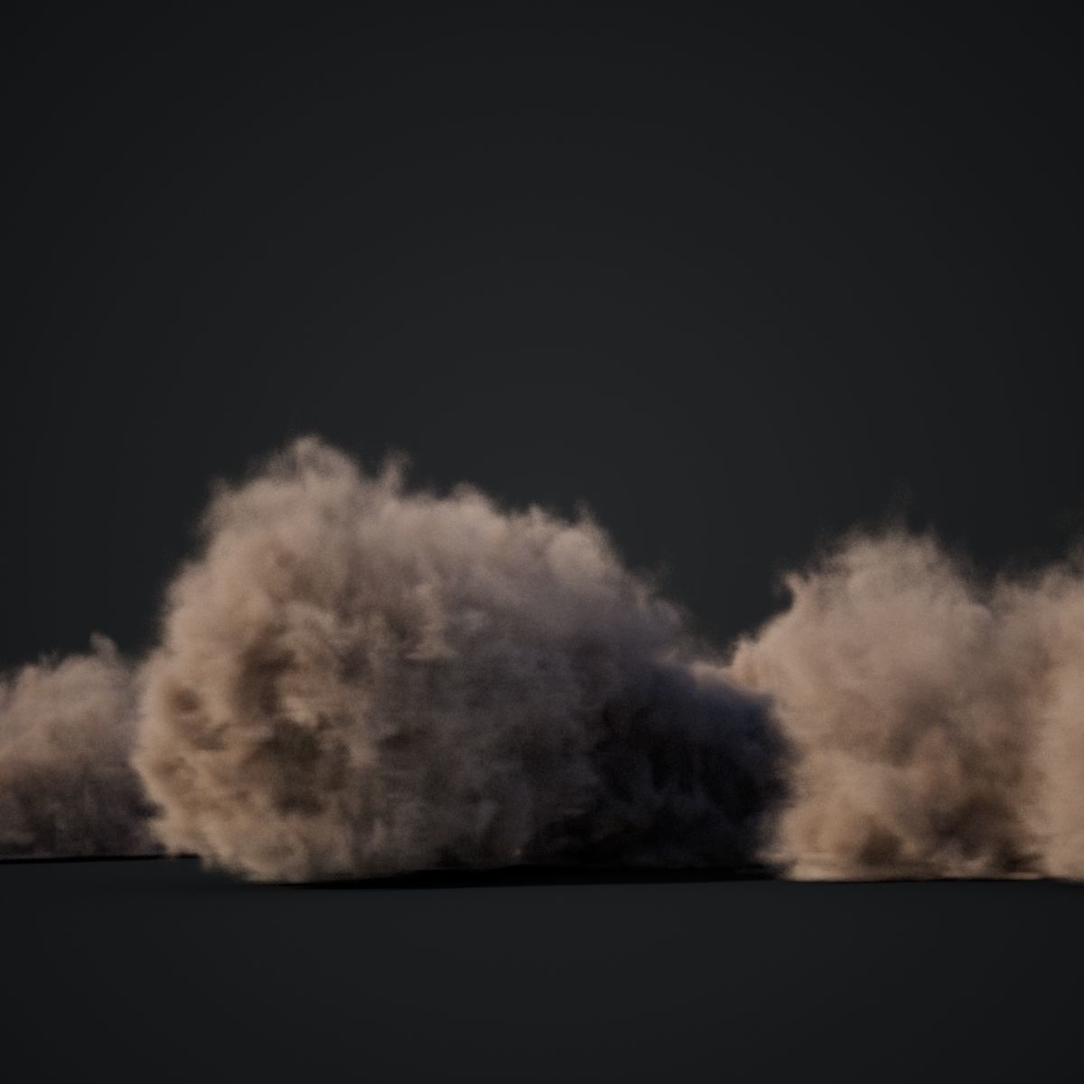 VDB Animated Dust Explosions Collection _109