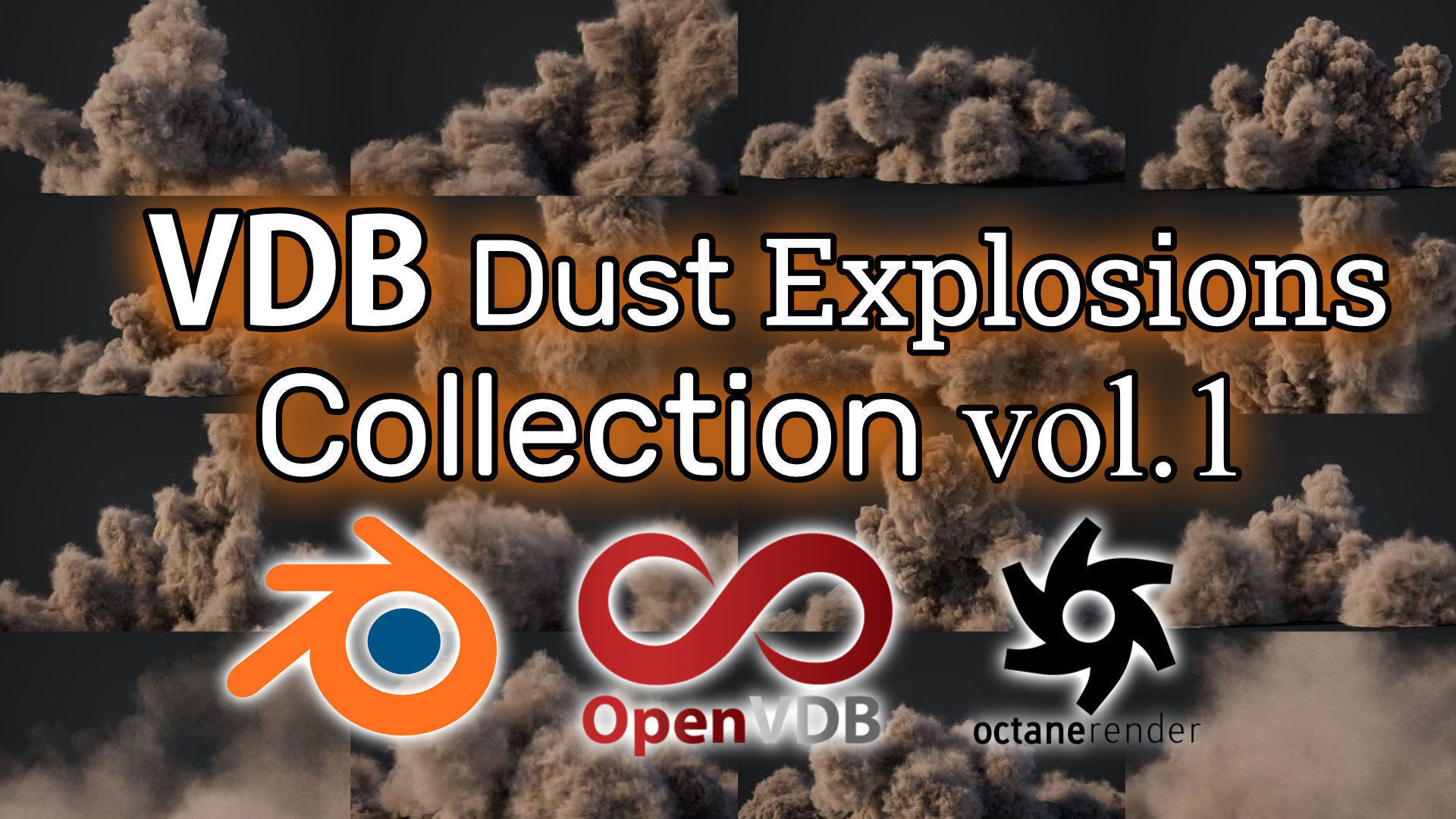 VDB Animated Dust Explosions Collection _13