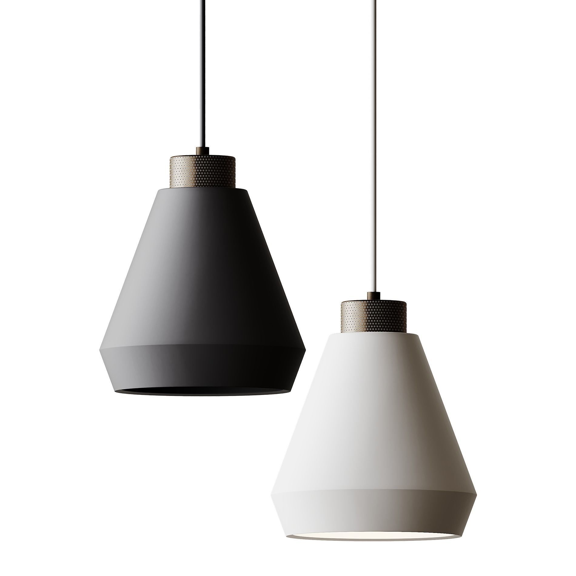 Edge pendant lamp medium from Herstal 3D model_1