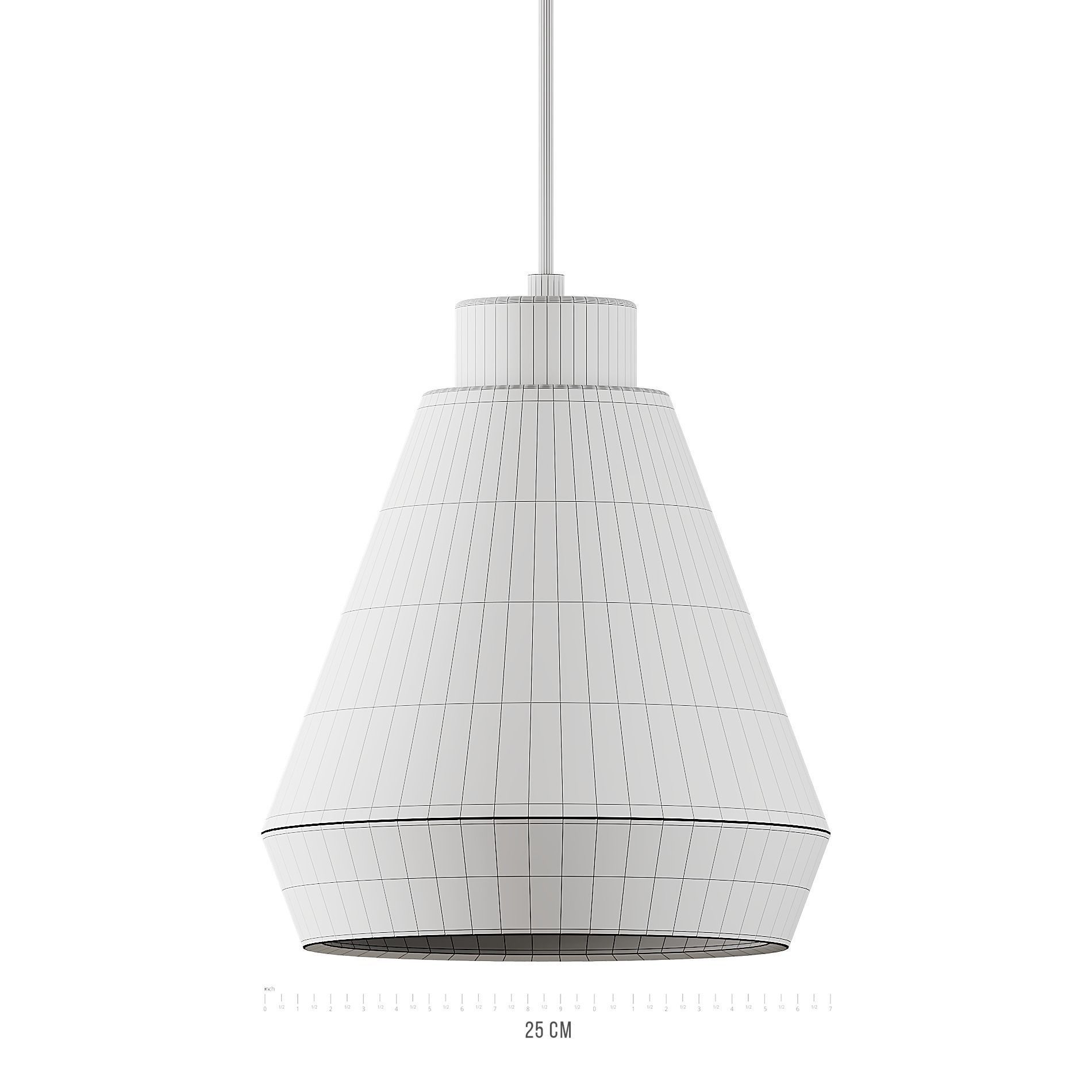 Edge pendant lamp medium from Herstal 3D model_4