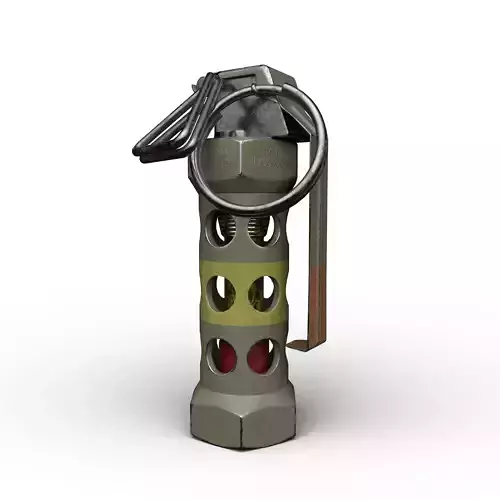flashbang grenade asset PBR Low-poly and High-poly 3D model