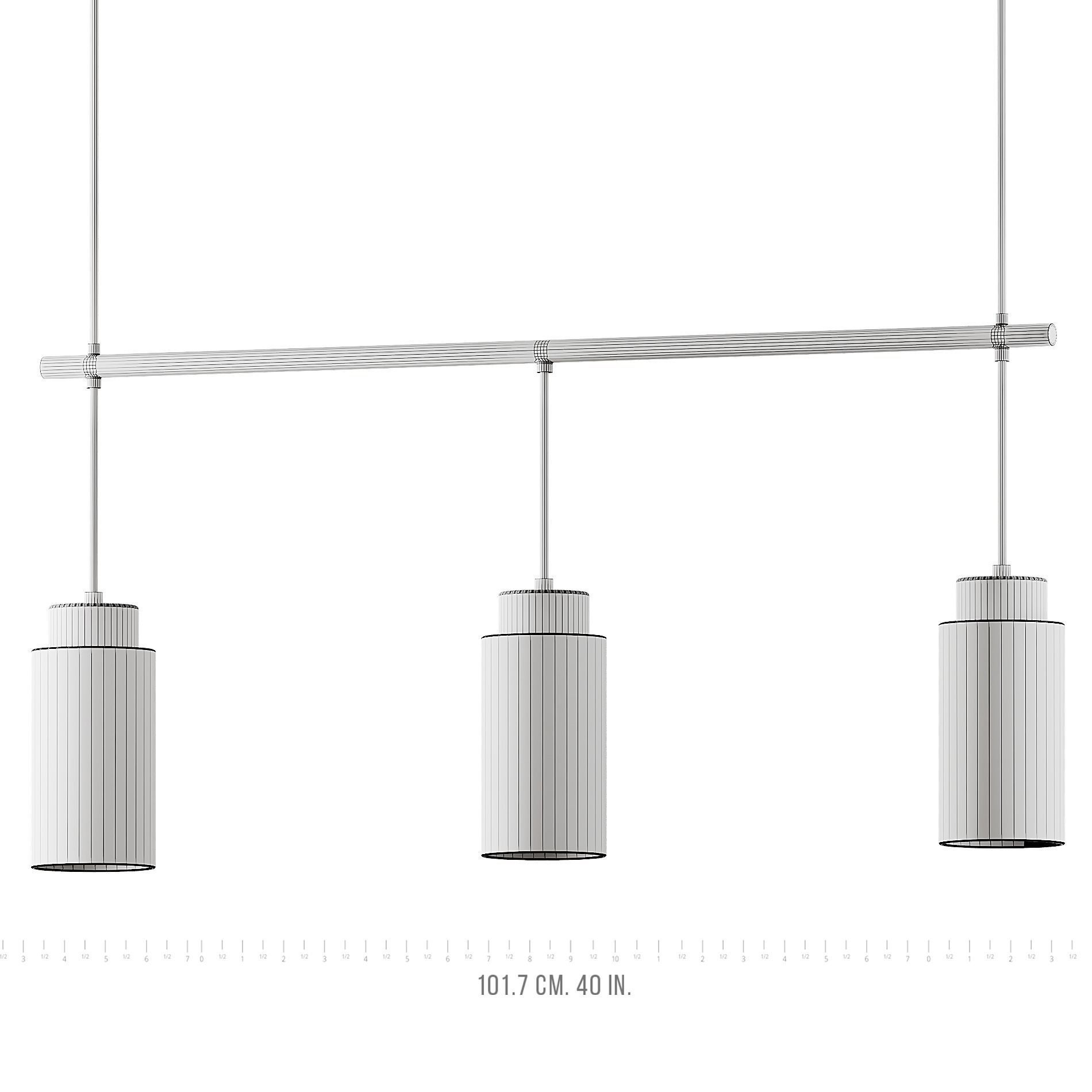 Edge Pendant lamp Trio from Herstal 3D model_3