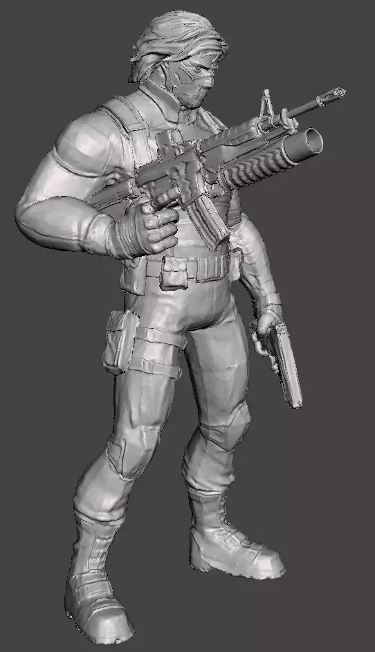 Winter Soldier 3D Model for 3D Printing - STL 3D print model_0