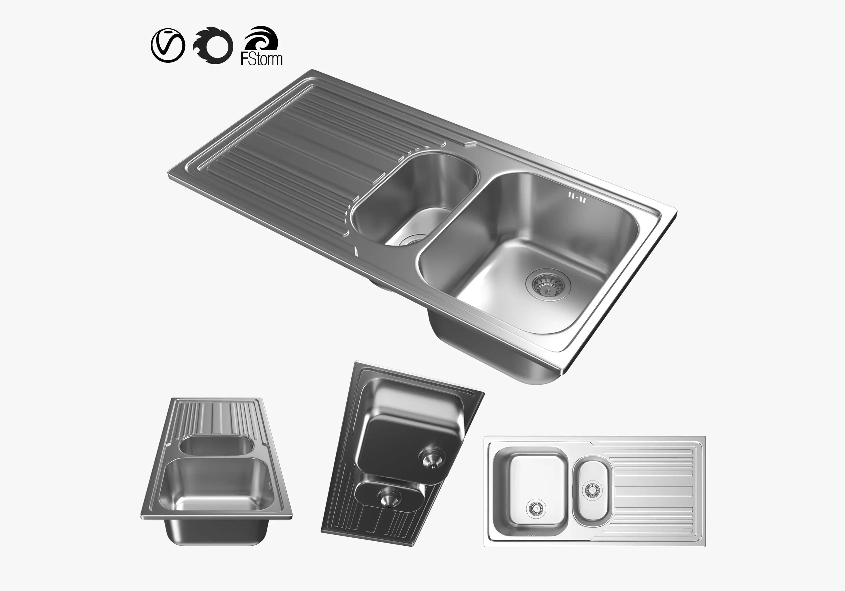 Sink Franke Logic Line LLL 651 Dekor DX 3D model