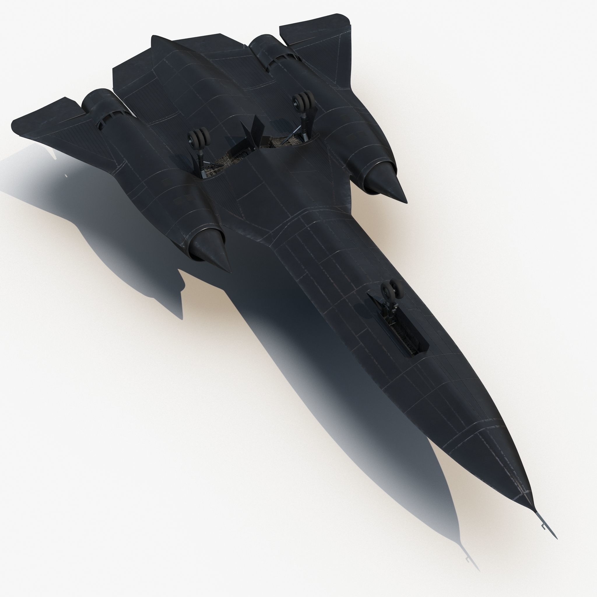 Lockheed SR-71 Blackbird Low-poly 3D model_23