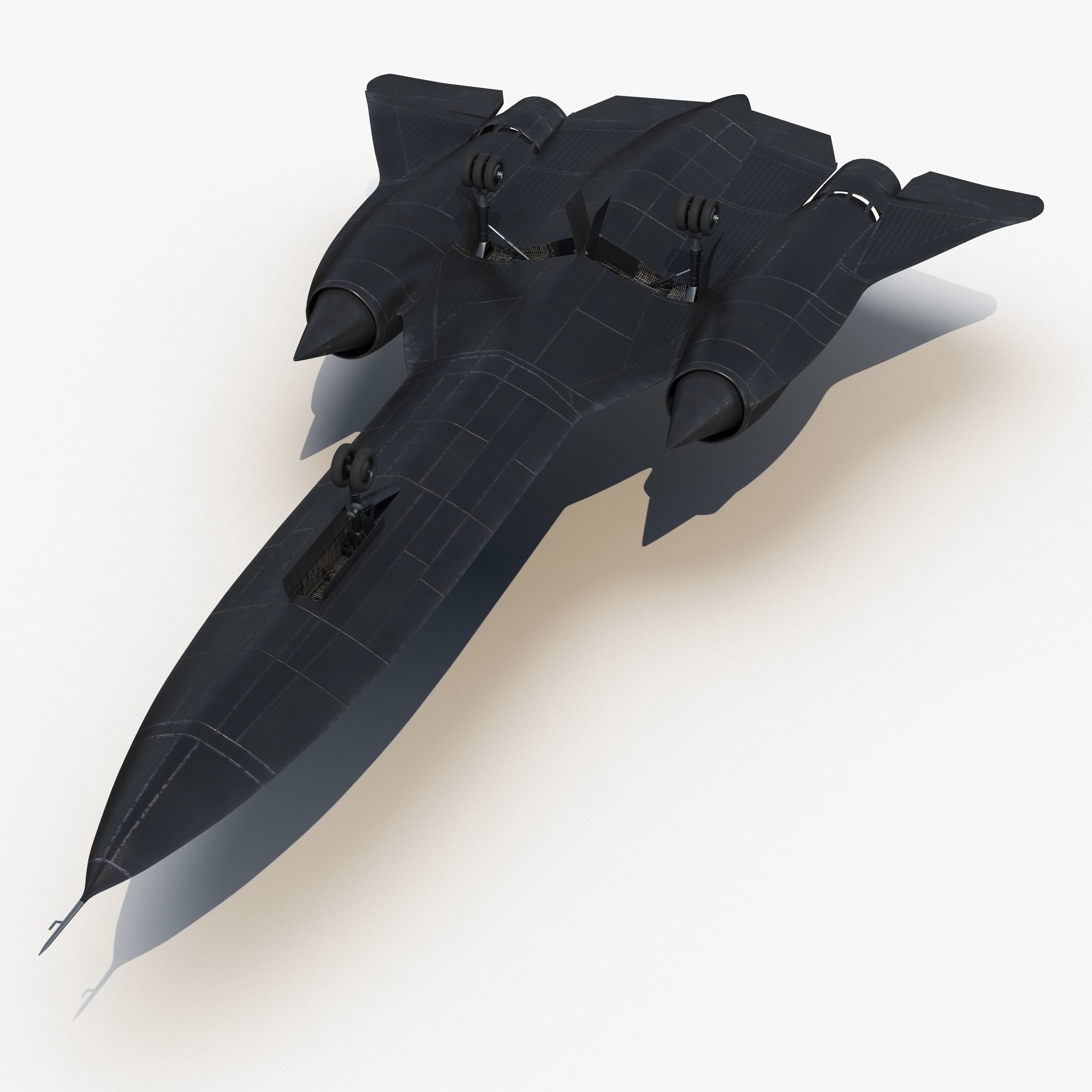 Lockheed SR-71 Blackbird Low-poly 3D model_22