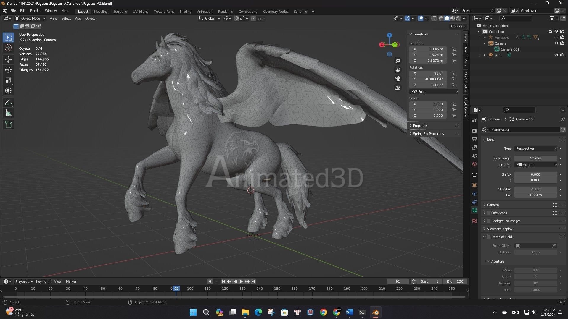 Pegasus A3 3D model_19