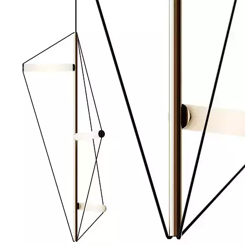 Gold Linear Chandelier