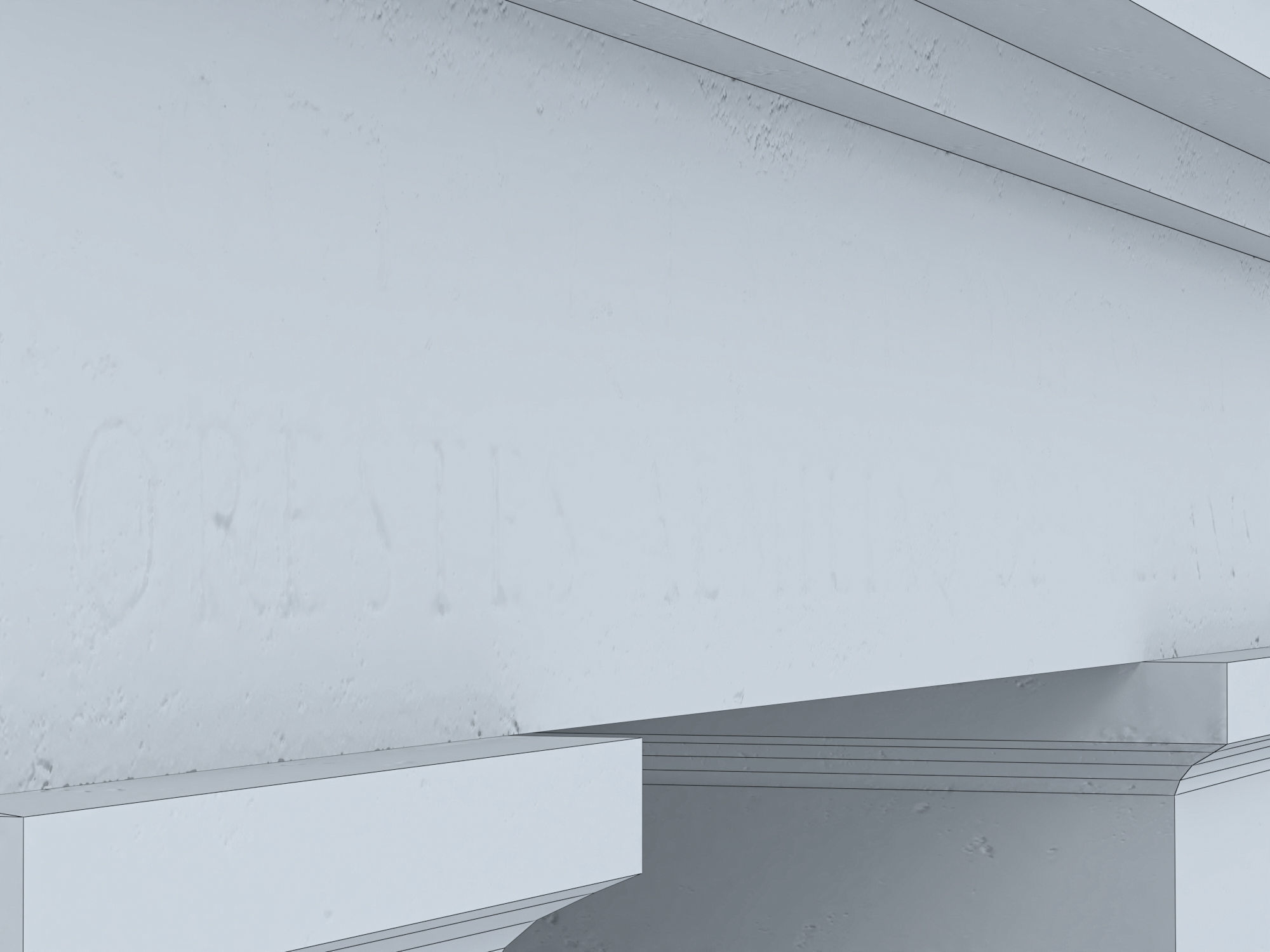 Stone fireplace Low-poly 3D model_13