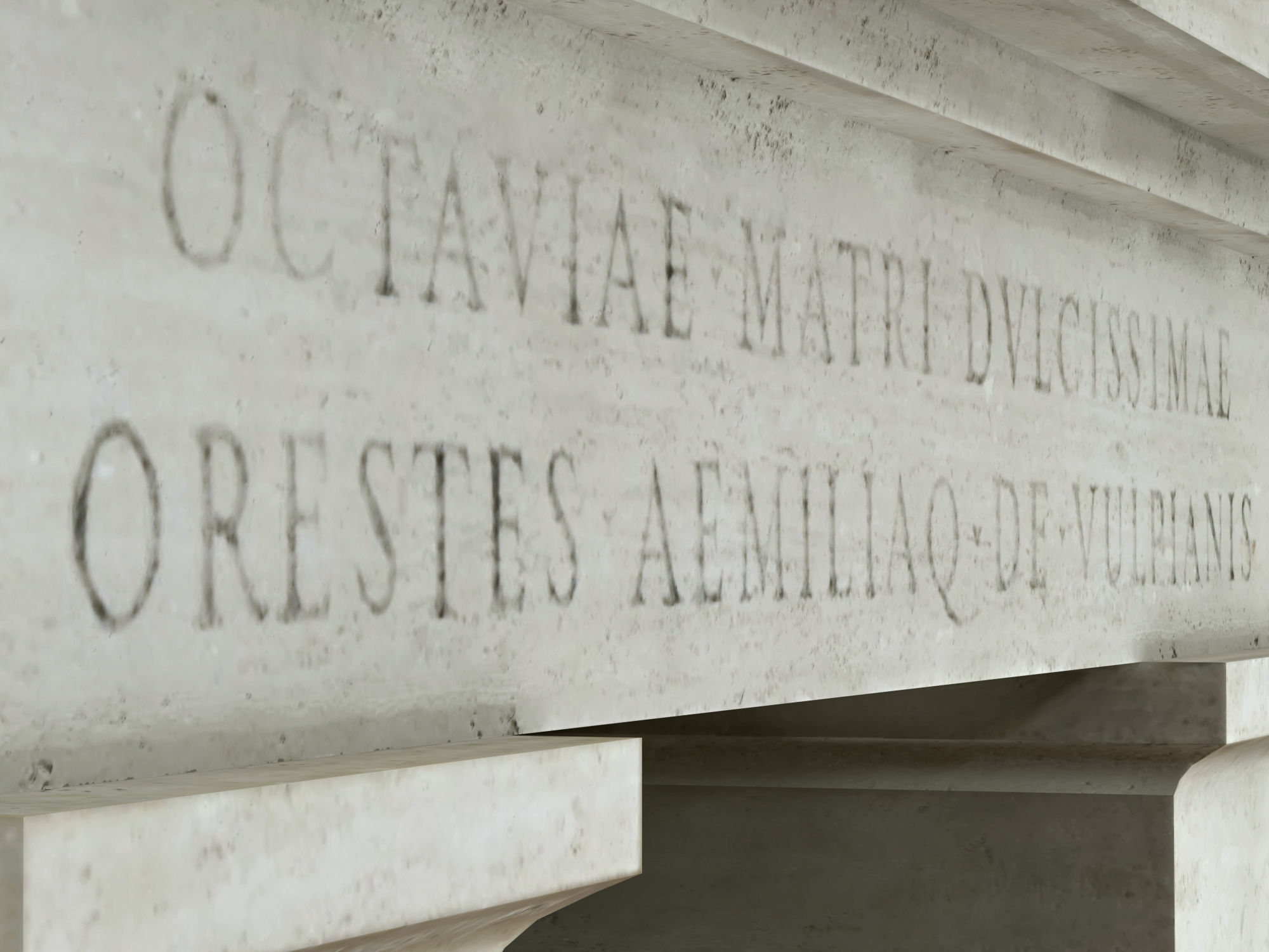 Stone fireplace Low-poly 3D model_10