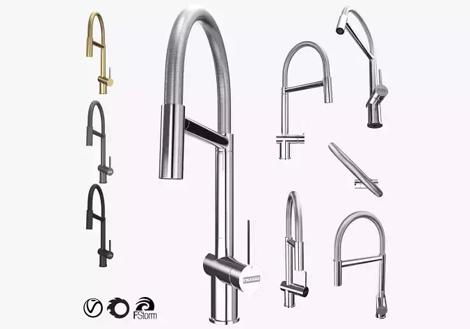 Tap Franke Active Semi-Pro Faucet - ACT-SP-CHR