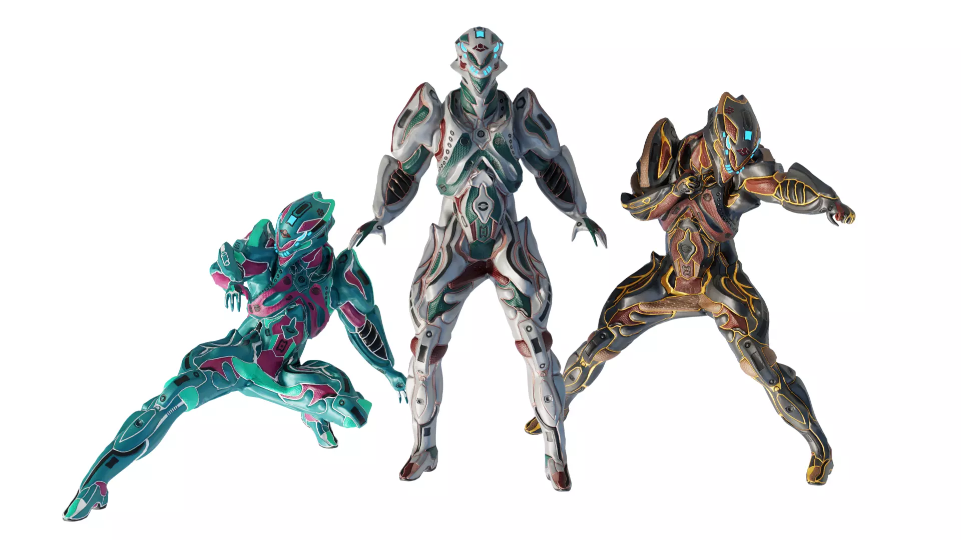 Low Poly - Cyborg Sentient Low-poly 3D model_0