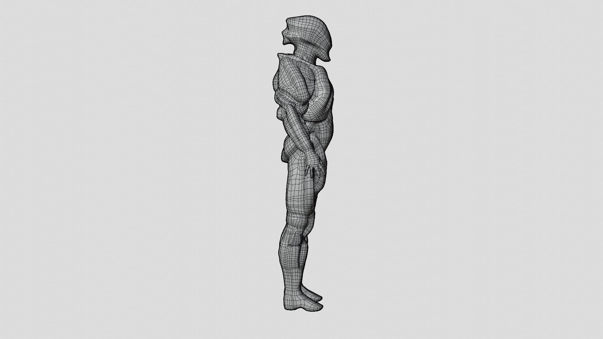 Low Poly - Cyborg Sentient Low-poly 3D model_10