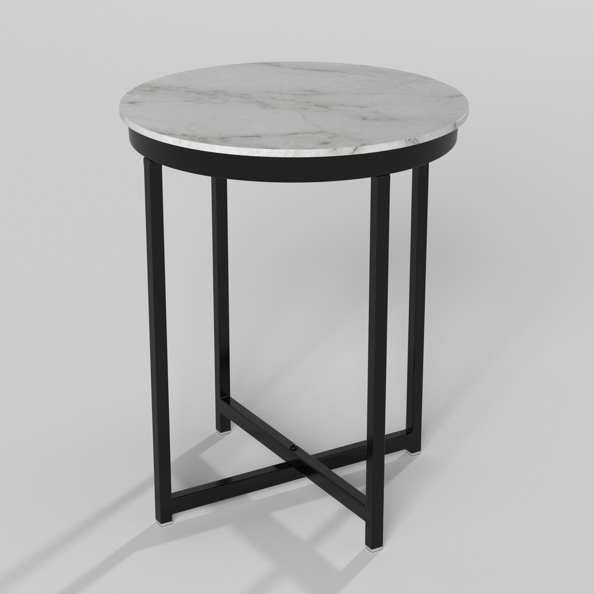 Coffee table Low-poly 3D model_2