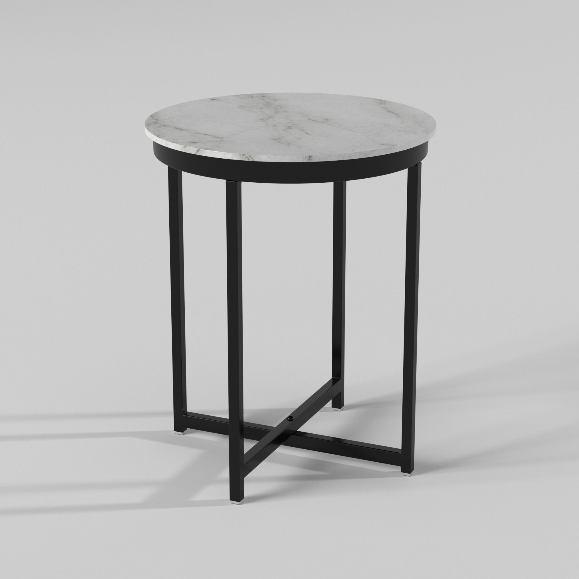 Coffee table Low-poly 3D model_1