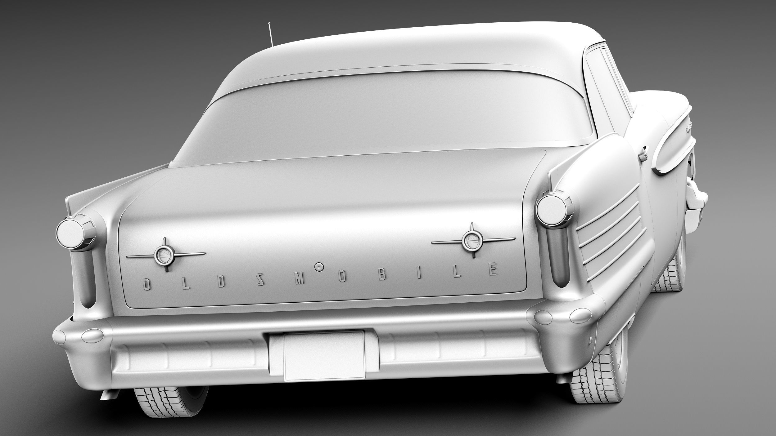 Oldsmobile 88 1958 coupe 3D model_13