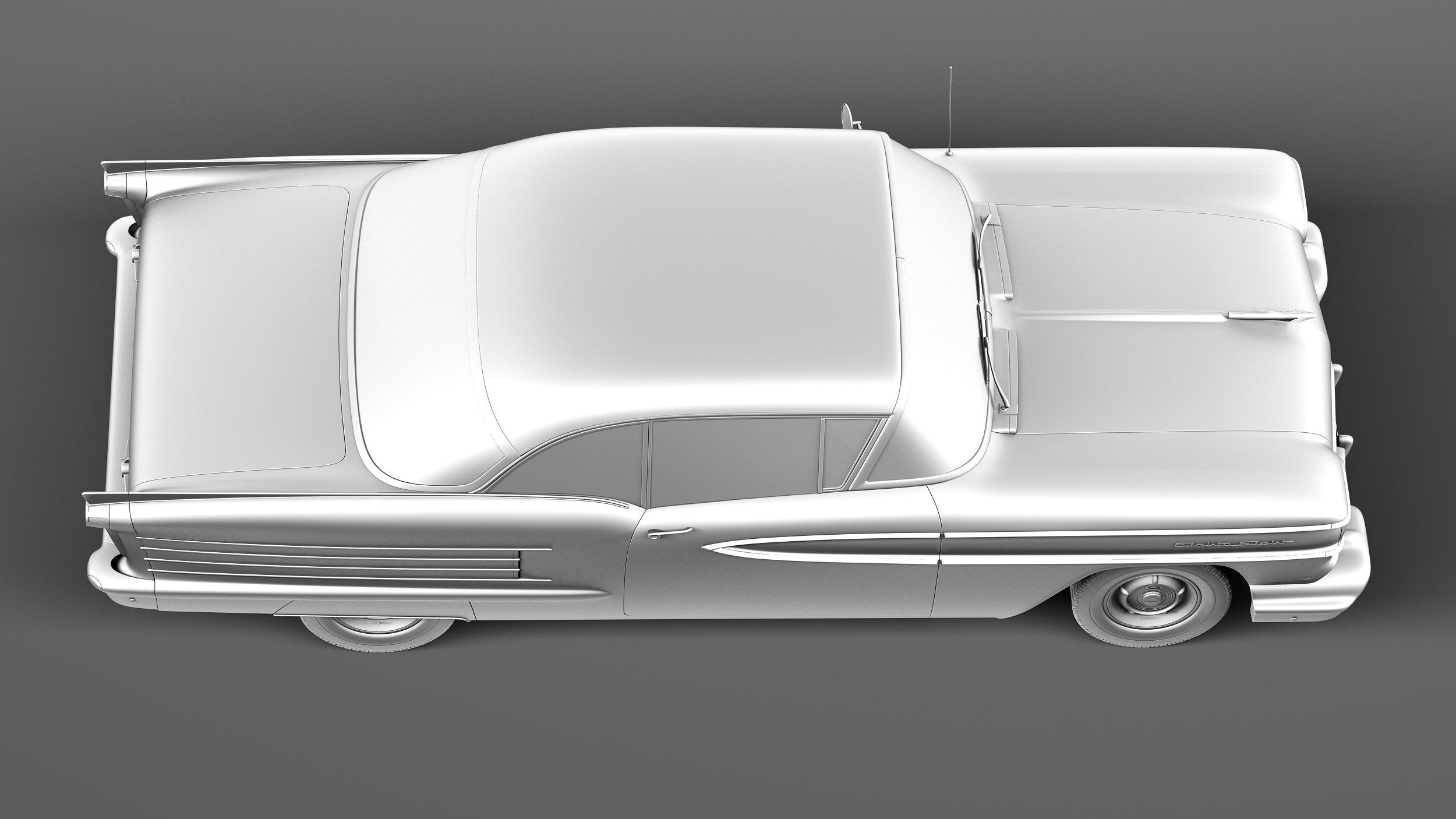 Oldsmobile 88 1958 coupe 3D model_15