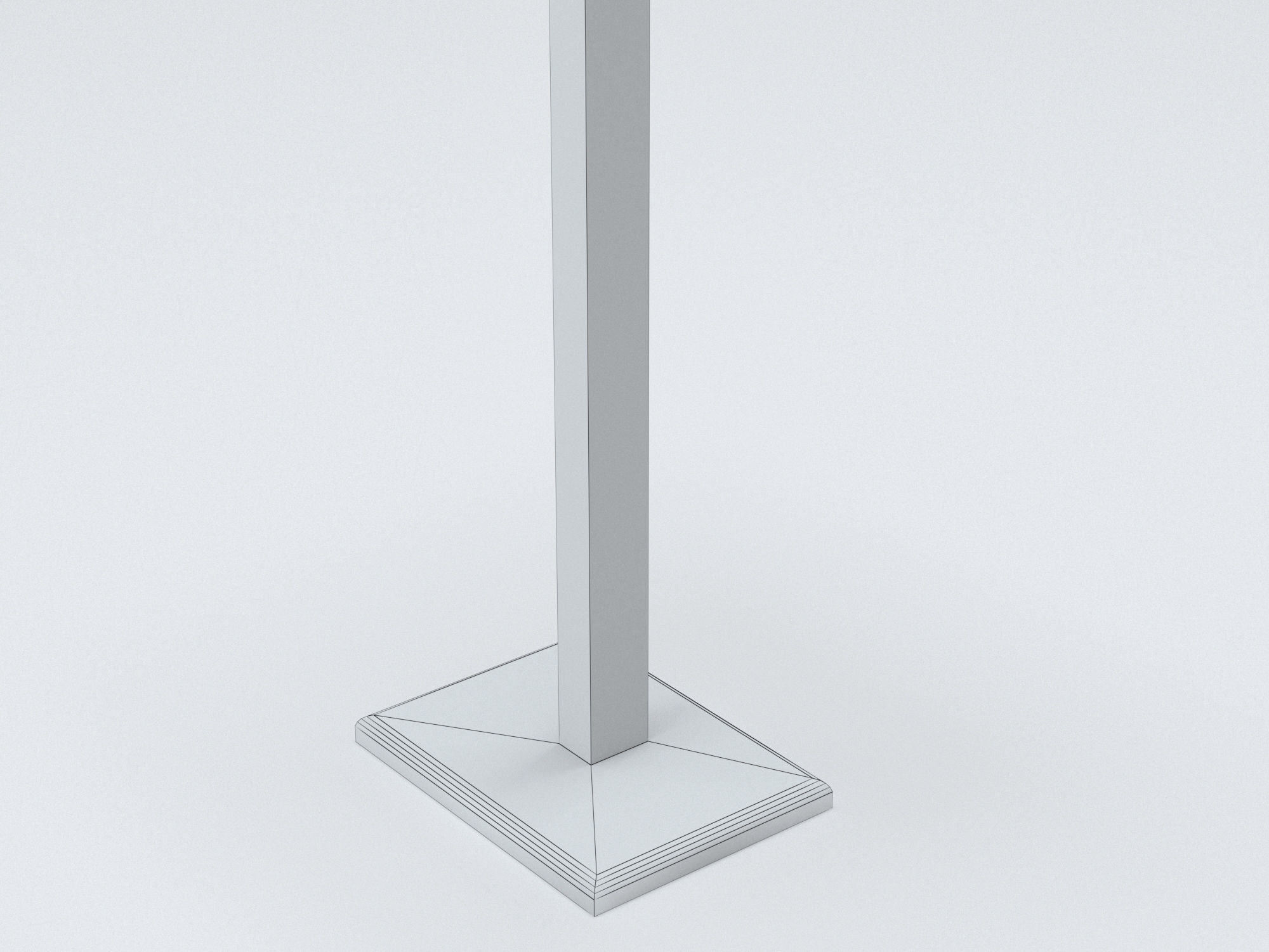 Antique wooden lectern 2 Low-poly 3D model_12