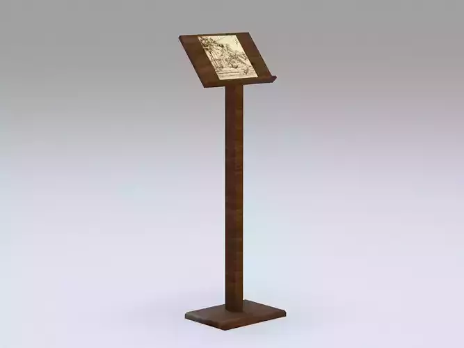 Antique wooden lectern 2