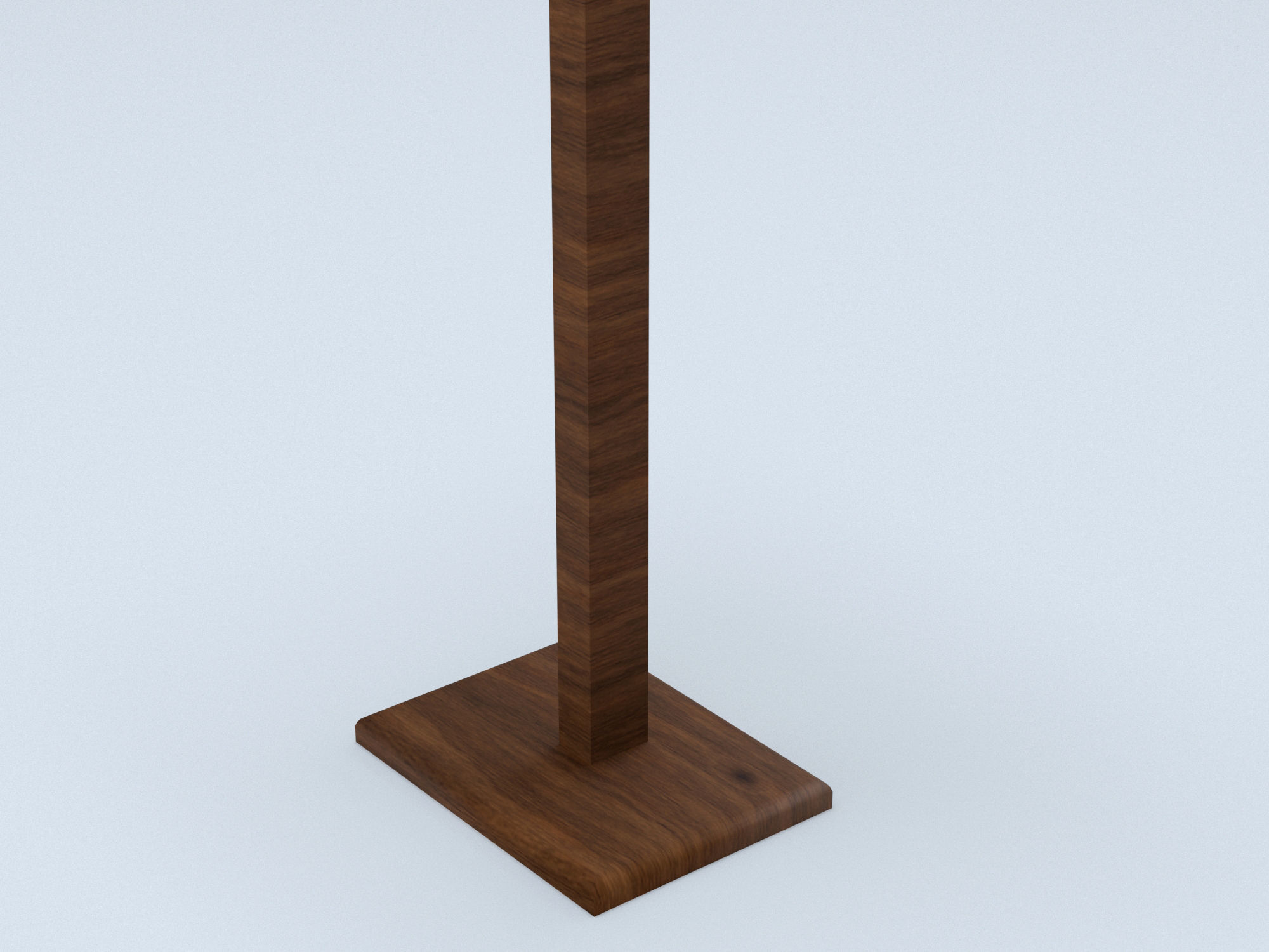 Antique wooden lectern 2 Low-poly 3D model_9