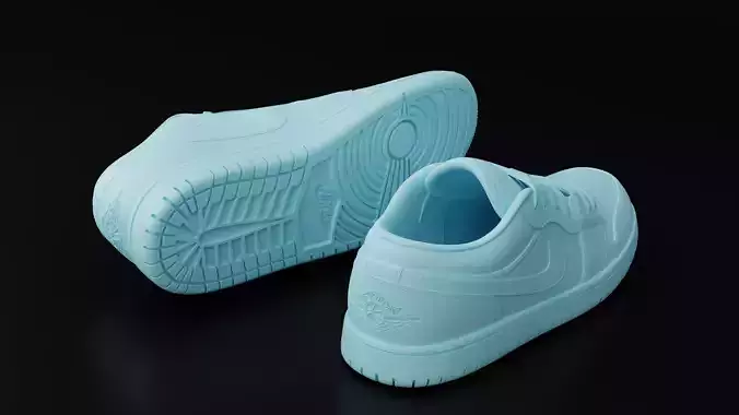 Air Jordan 1 Low Shoe 3D print model