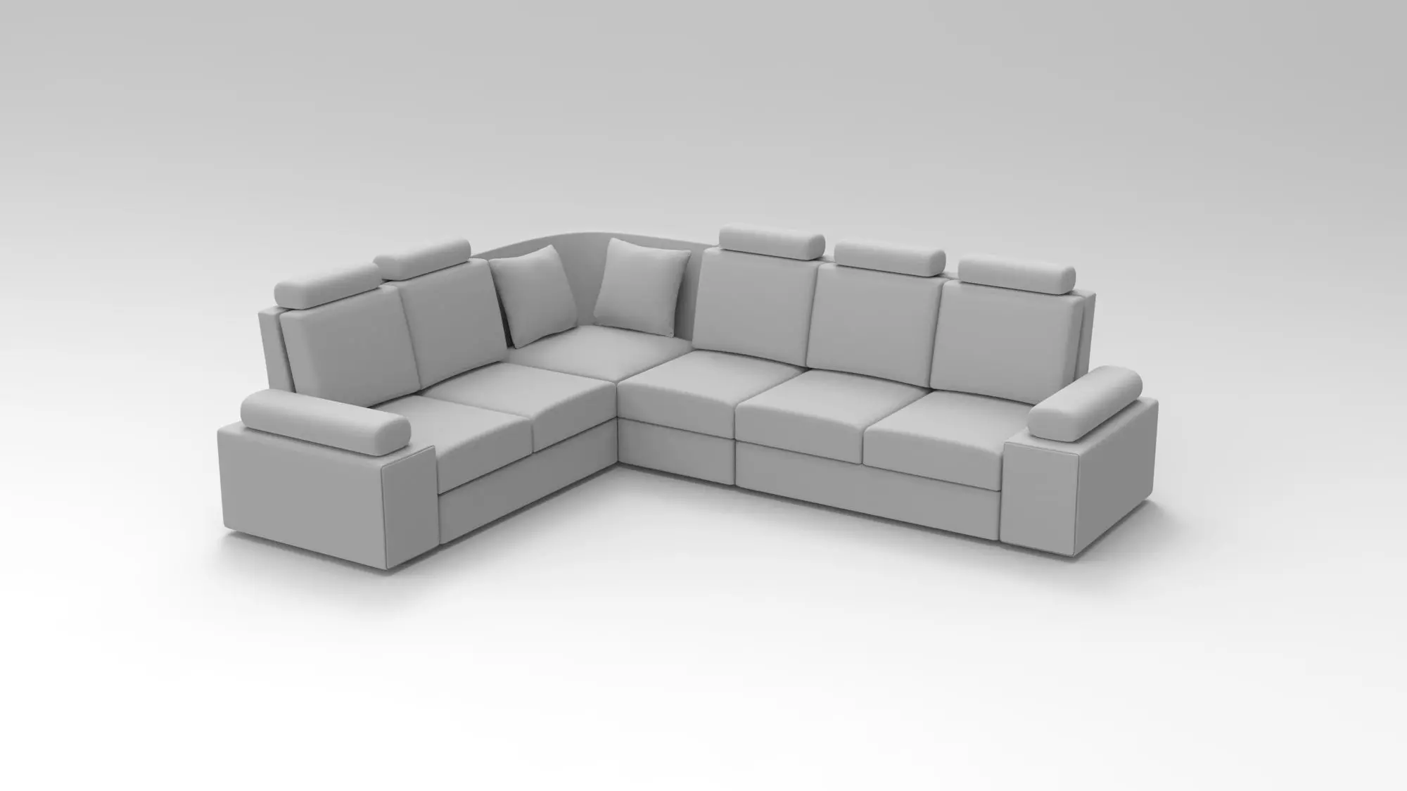 sofa set 3D model_0
