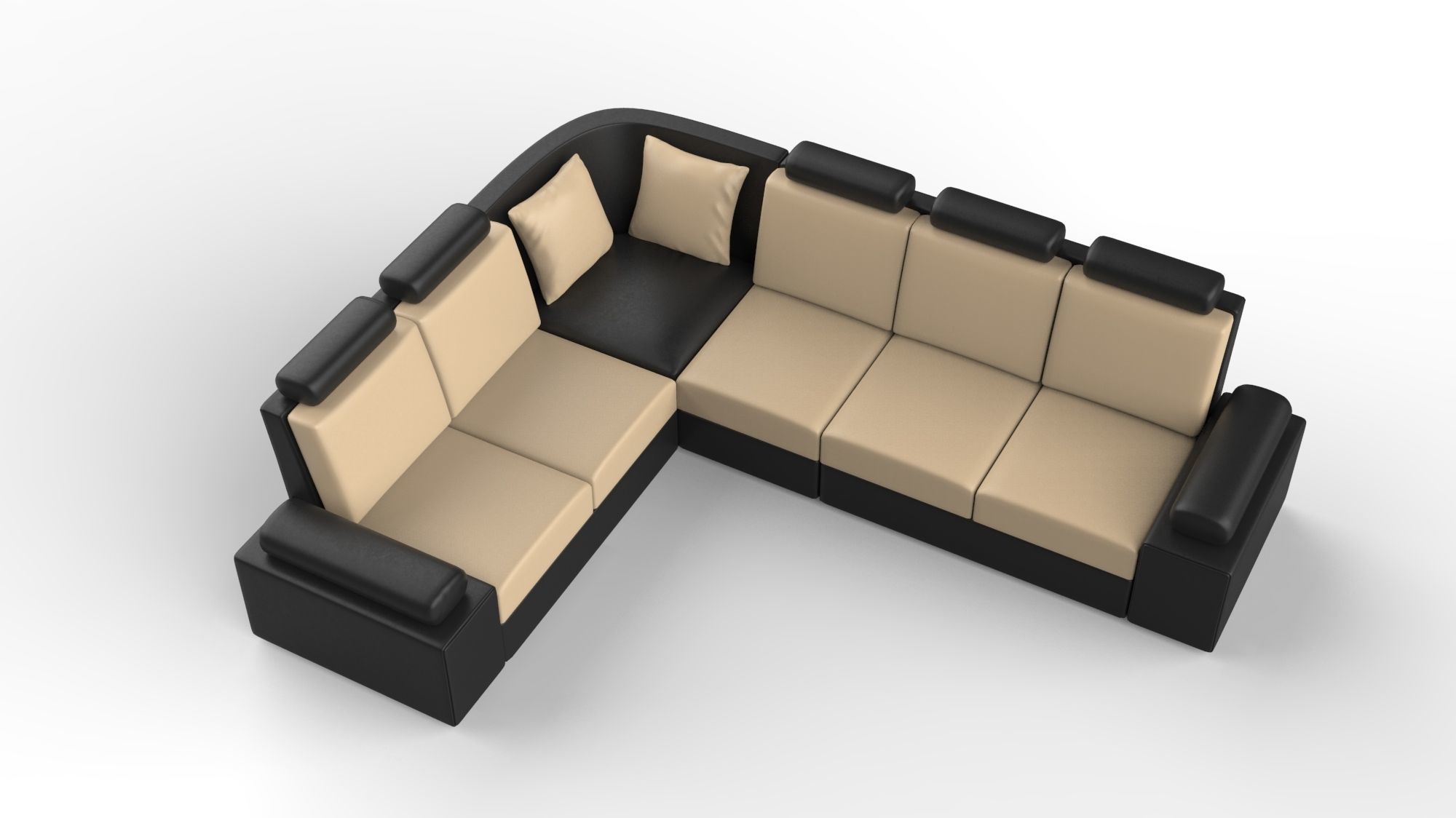 sofa set 3D model_6