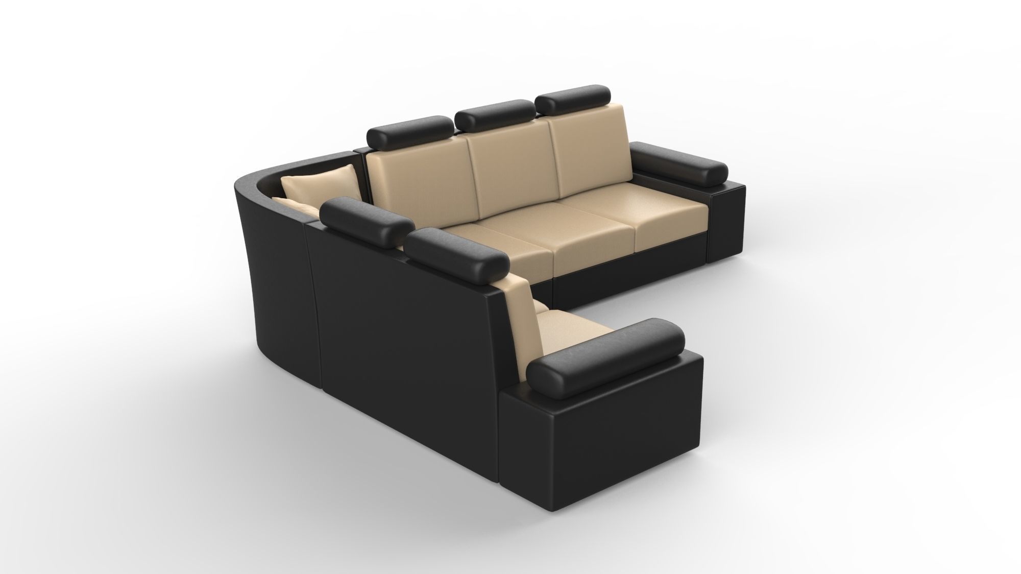 sofa set 3D model_5