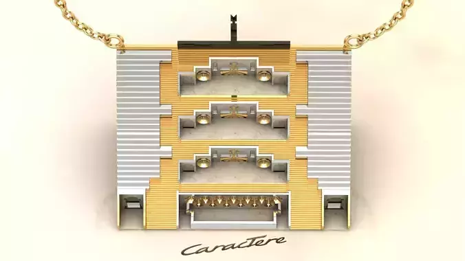 Cascade Pendant Free 3D print model