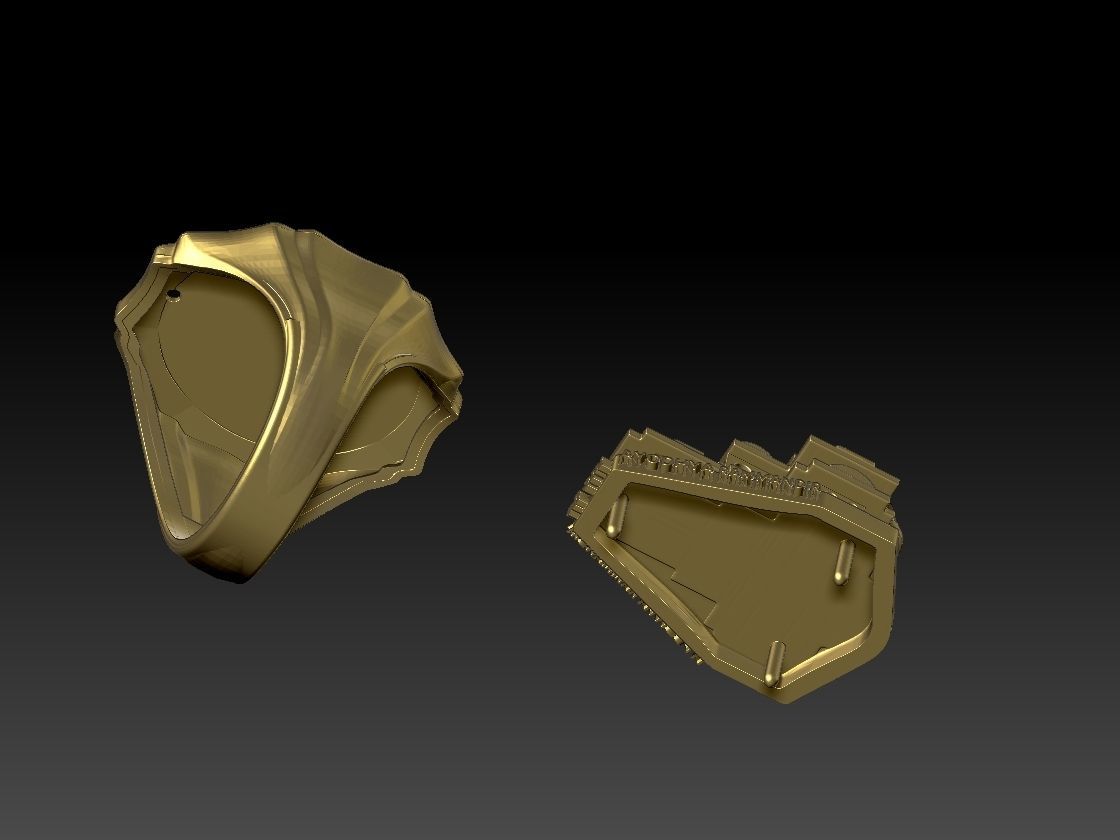 ram mandir ring  3D print model_3