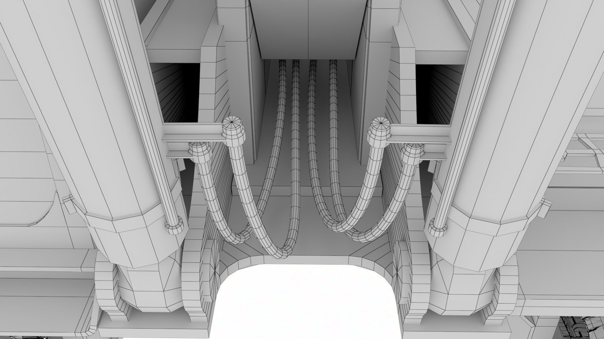 Rigged Hydraulic Excavator - Digger Low-poly 3D model_15