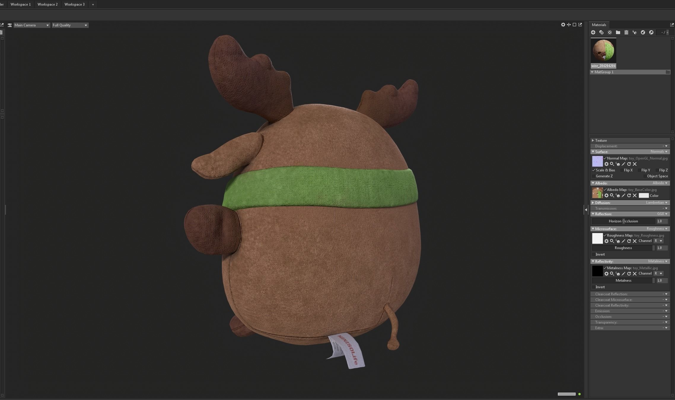 Soft toy 3D model_5