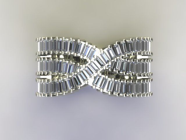 baguette band  3D print model_5