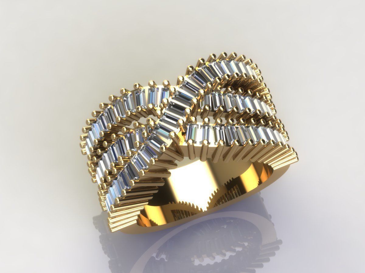 baguette band  3D print model_9