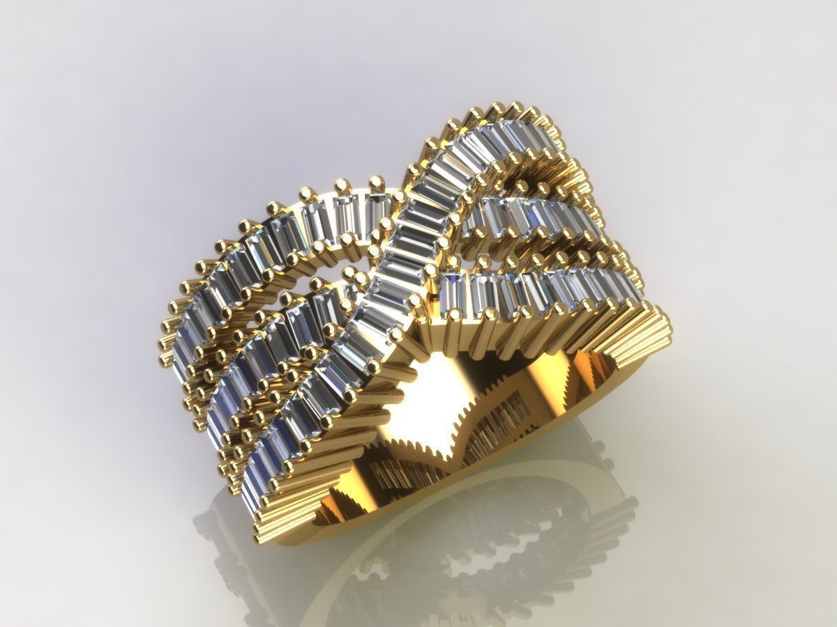 baguette band  3D print model_7