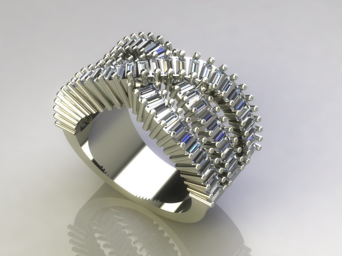 baguette band  3D print model_8