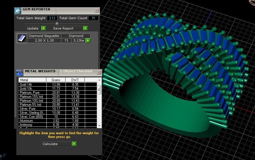 baguette band  3D print model_4