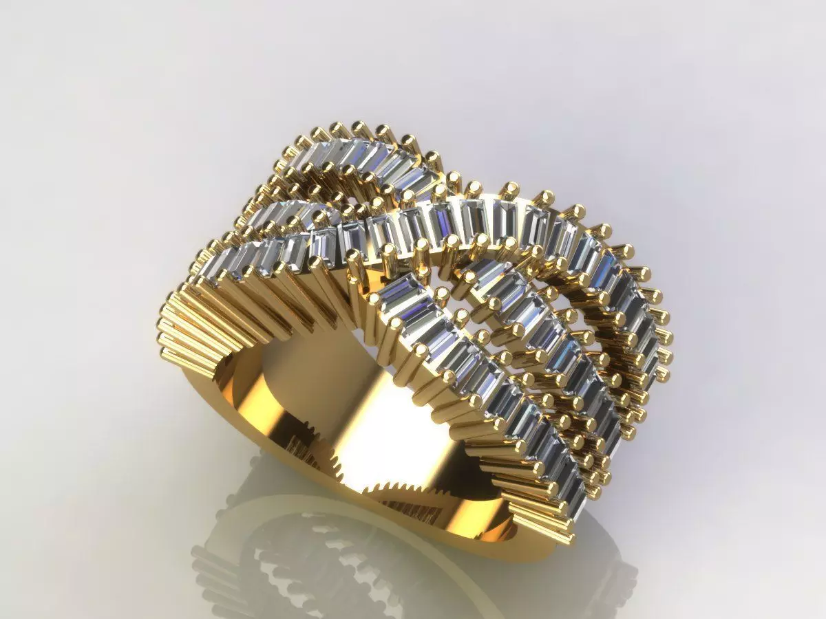 baguette band  3D print model_0