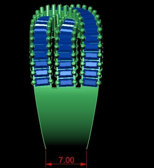 baguette band  3D print model_12