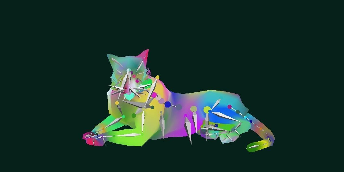 Young South China Tiger Low-poly 3D model_22