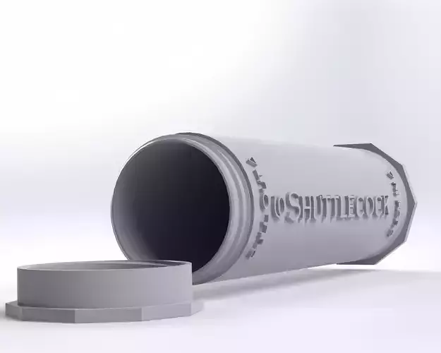 Shuttlecock Tube - 6 Shuttles 3D print model