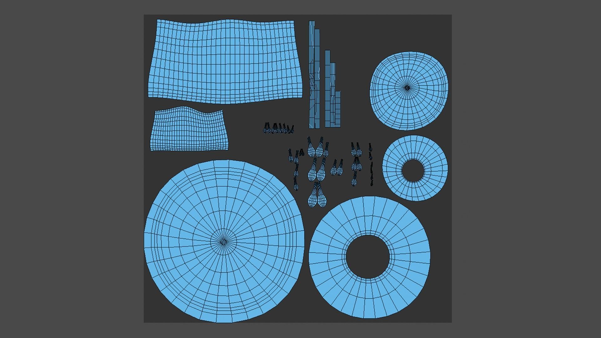 Fantasy Mushroom C10 Black - Scene Backdrop Design Low-poly 3D model_14